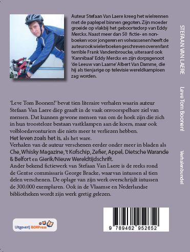 Achterkant van Leve Tom Boonen! Verhalenbundel