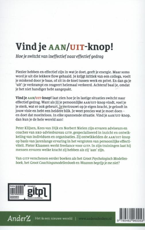 Achterkant van Vind je aan/uit knop!