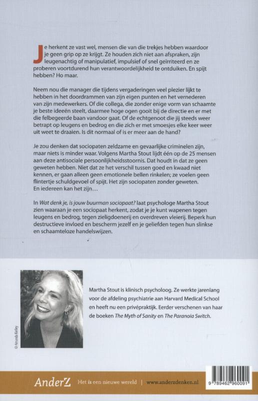 Achterkant van Wat denk je, is jouw buurman sociopaat?