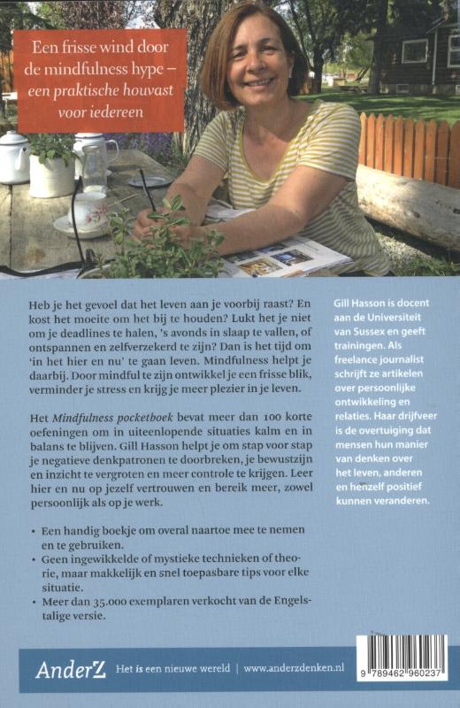 Achterkant van Mindfulness pocketboek