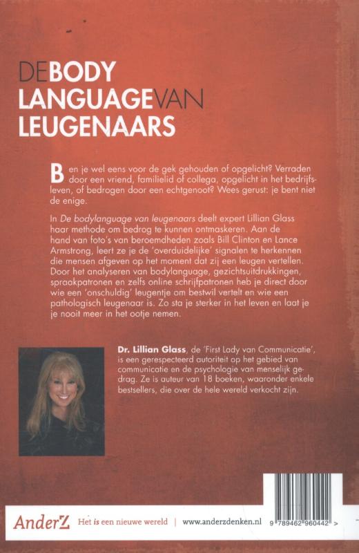 Achterkant van De bodylanguage van leugenaars