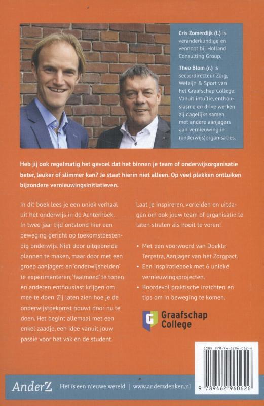 Achterkant van Doen, omdat het je wat doet!