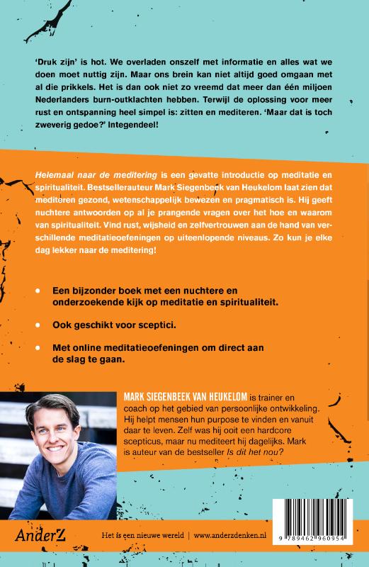 Achterkant van Helemaal naar de meditering