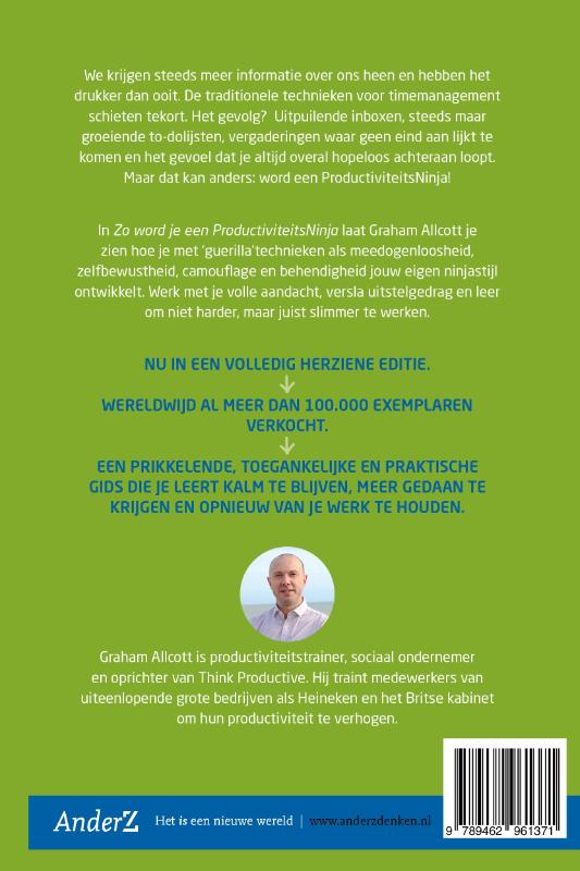 Achterkant van Zo word je een ProductiviteitsNinja