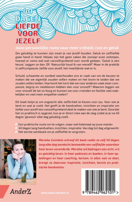 Achterkant van 40 dagen liefde voor jezelf