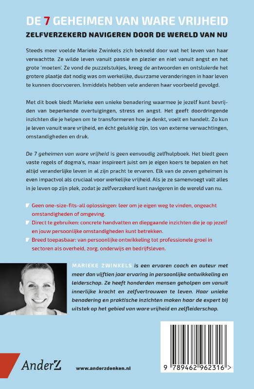 Achterkant van De zeven geheimen van ware vrijheid