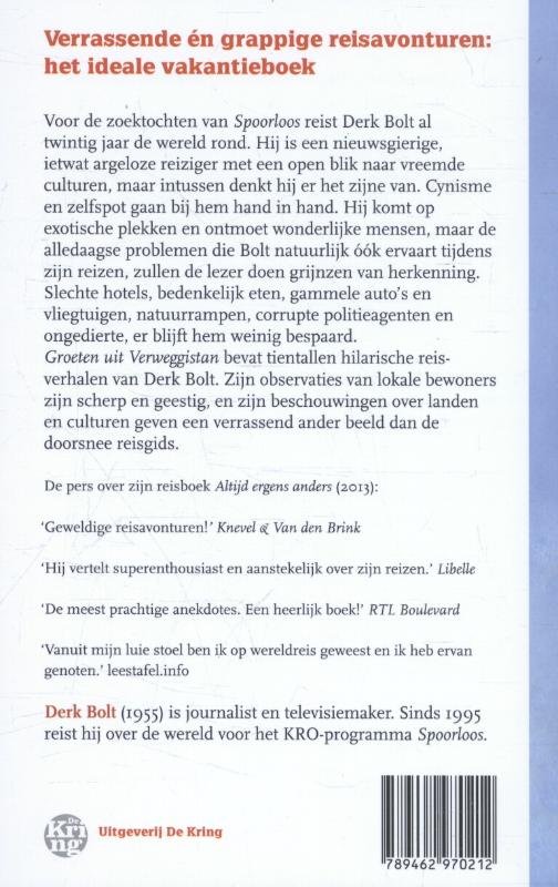 Achterkant van Groeten uit Verweggistan