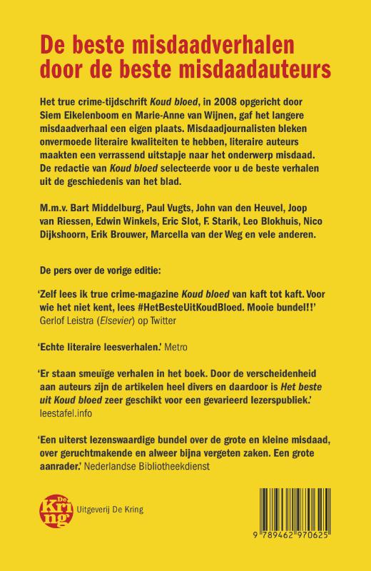 Achterkant van Het beste uit Koud bloed