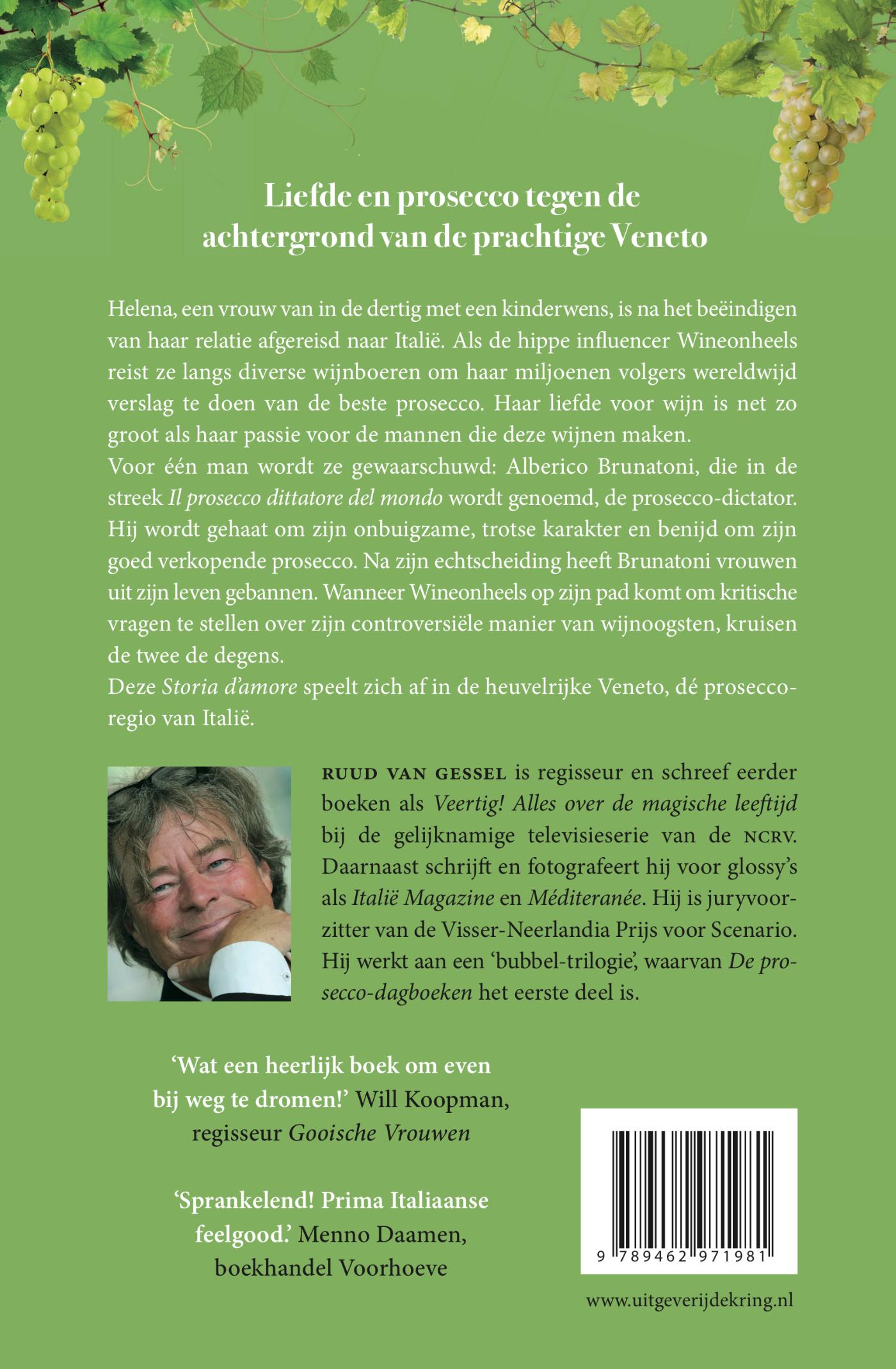 Achterkant van De prosecco-dagboeken