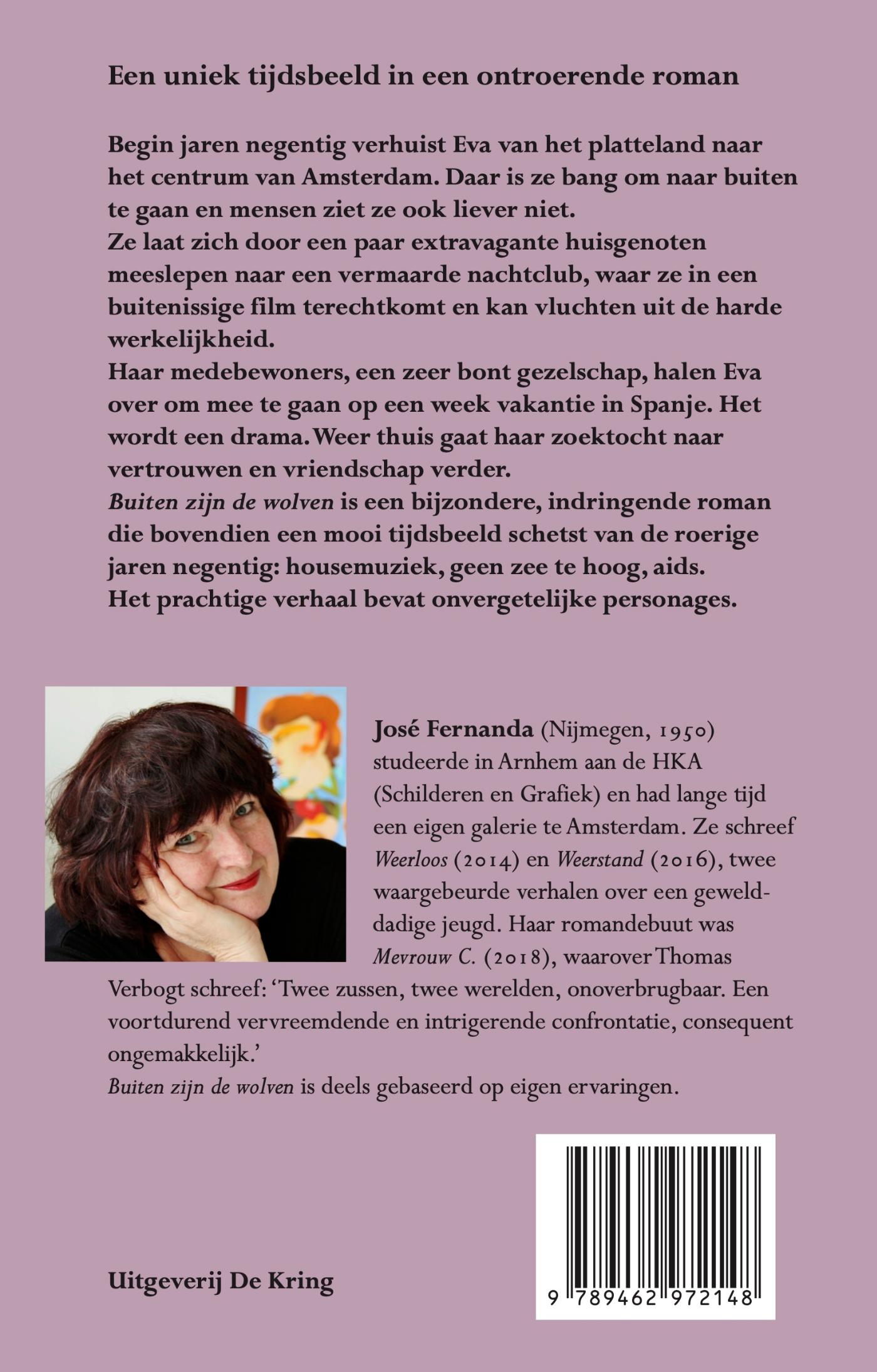 Achterkant van Buiten zijn de wolven