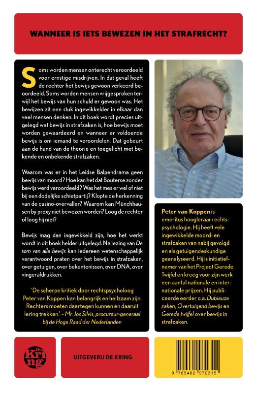 Achterkant van De som van alle bewijs