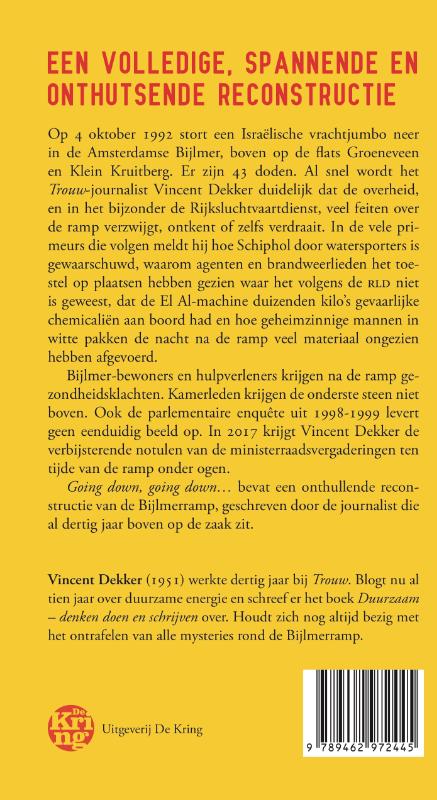 Achterkant van Going down, going down…