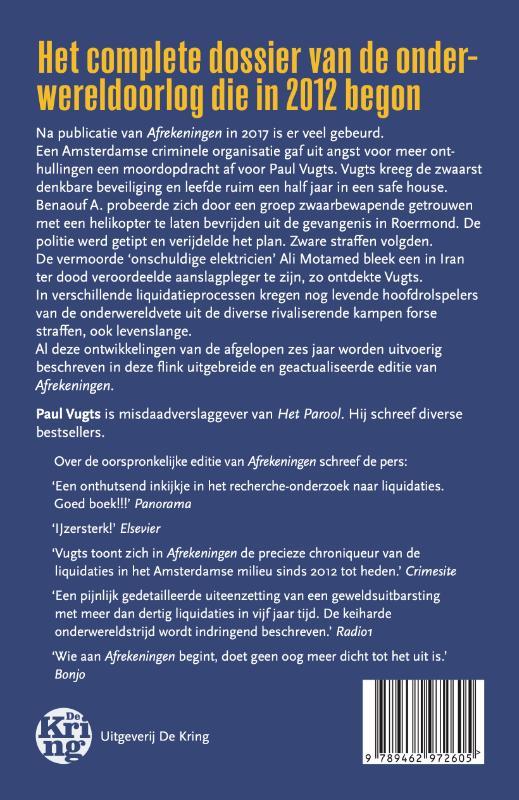 Achterkant van Afrekeningen