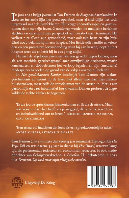 Achterkant van Het gezelschapsspel Kanker