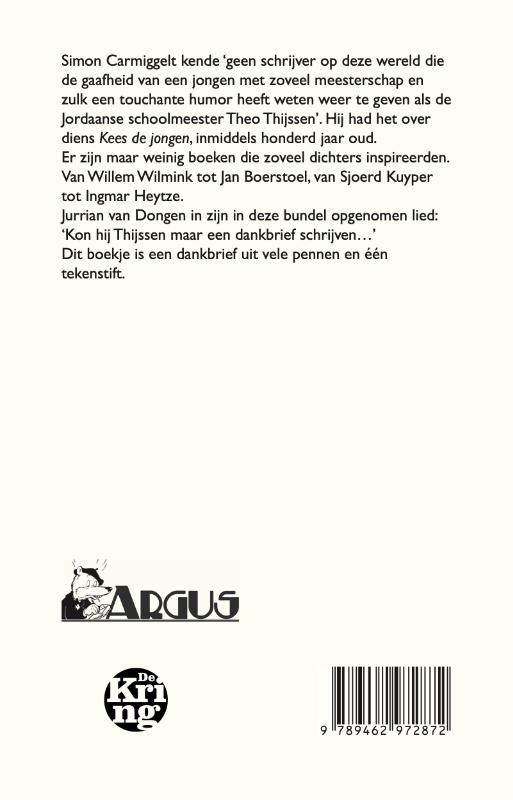 Achterkant van O, die jongen? Die heb ik ook gekend