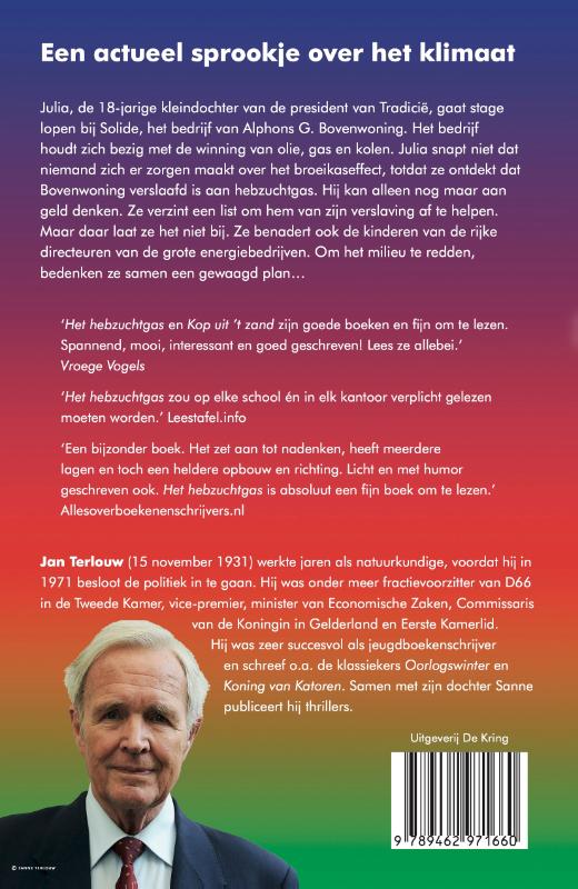 Achterkant van Het hebzuchtgas