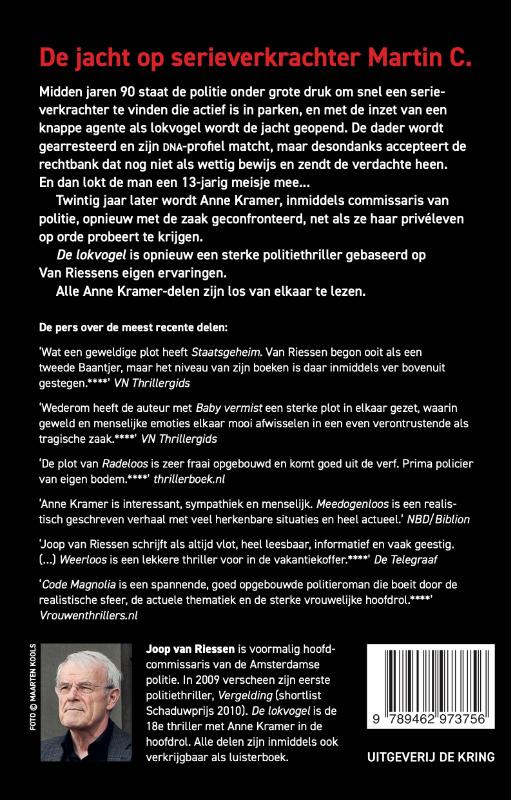 Achterkant van De lokvogel
