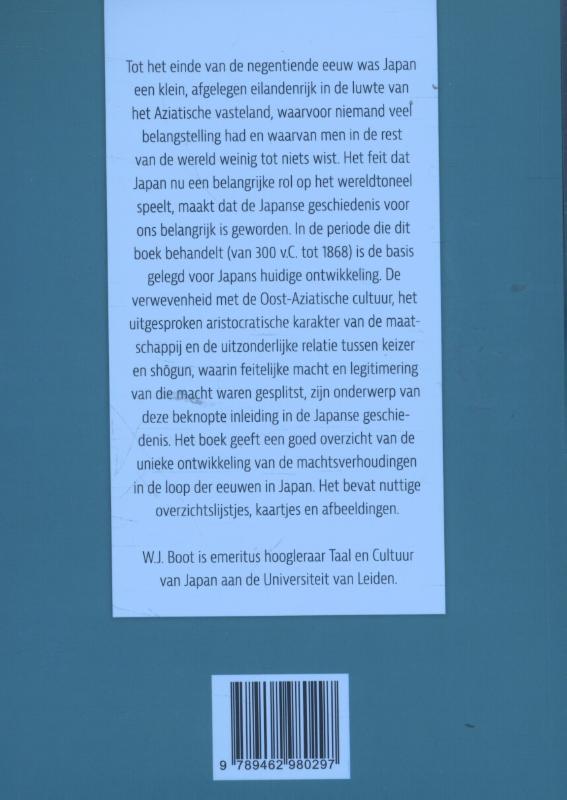 Achterkant van Keizers en Shogun
