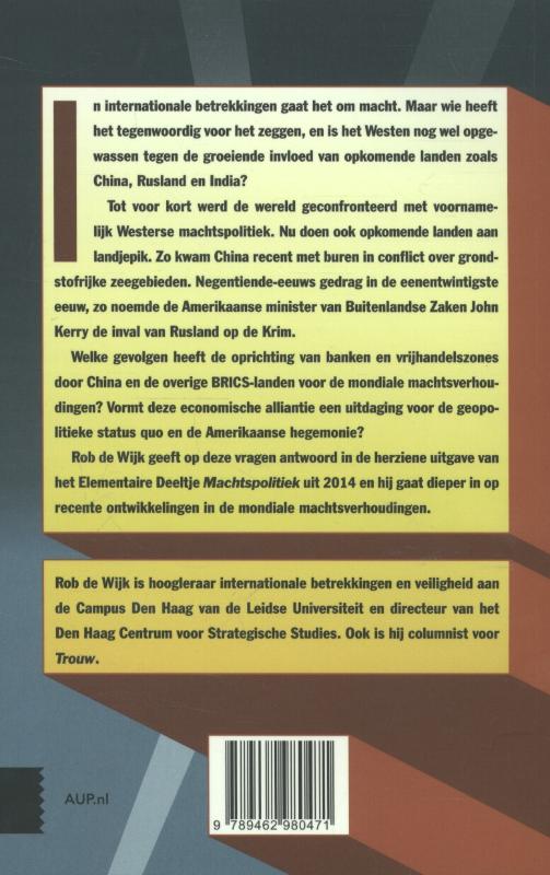 Achterkant van Machtspolitiek