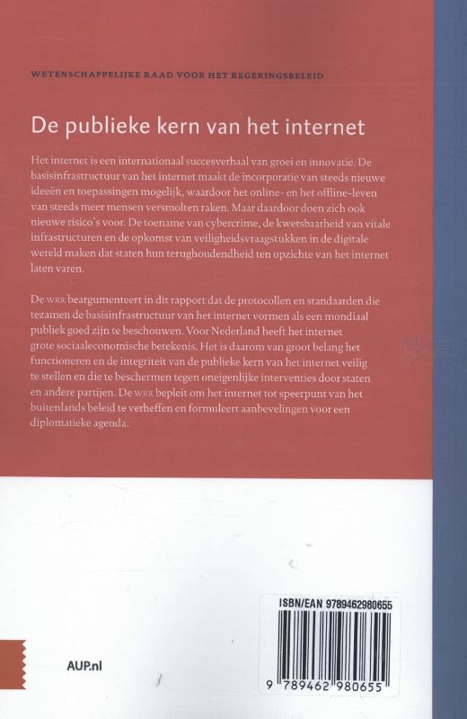 Achterkant van De publieke kern van het internet