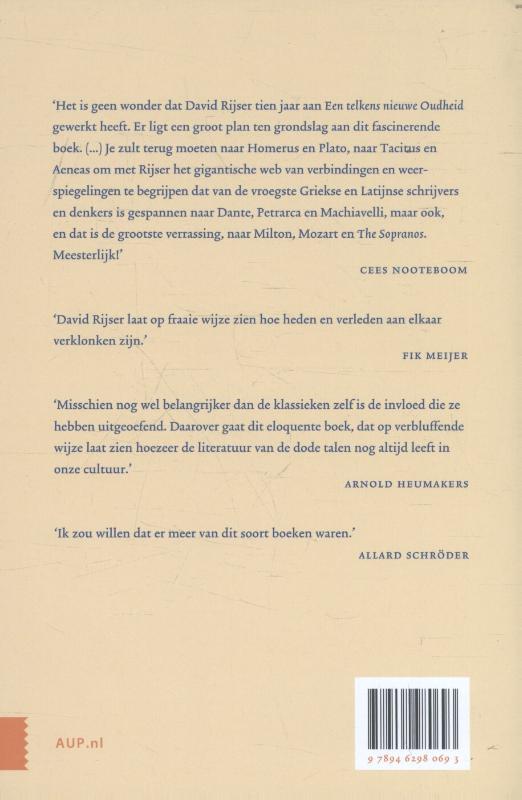 Achterkant van Een telkens nieuwe oudheid