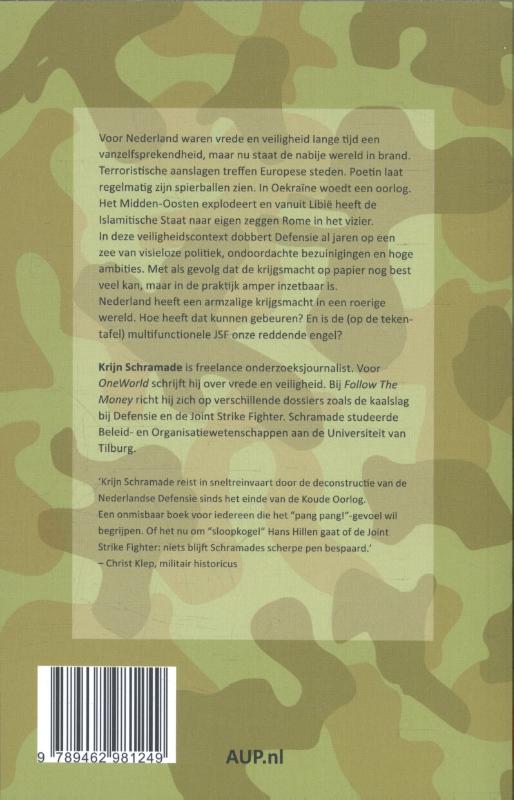 Achterkant van De kaalslag bij Defensie