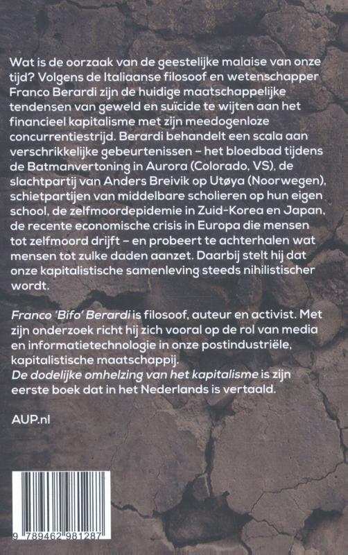 Achterkant van De dodelijke omhelzing van het kapitalisme