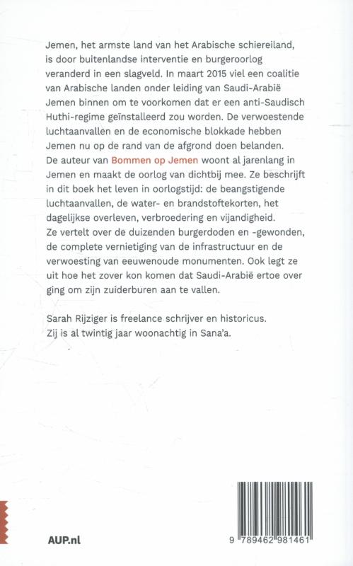 Achterkant van Bommen op Jemen
