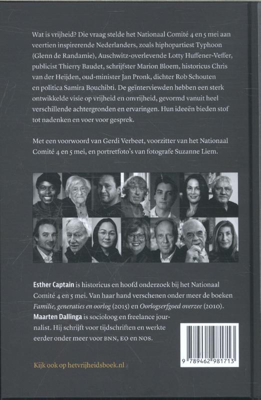 Achterkant van Het vrijheidsboek