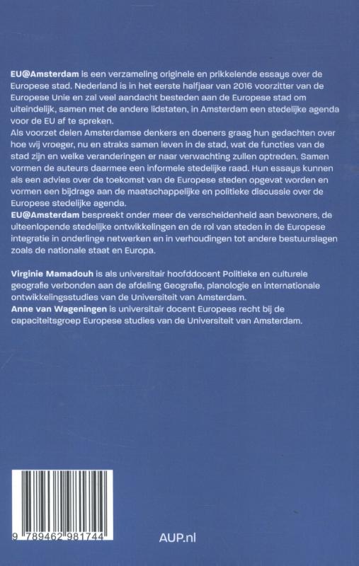 Achterkant van EU@Amsterdam