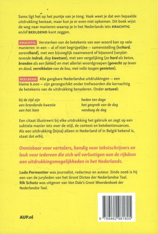 Achterkant van Met zoveel woorden