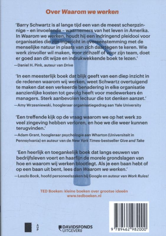 Achterkant van Waarom we werken