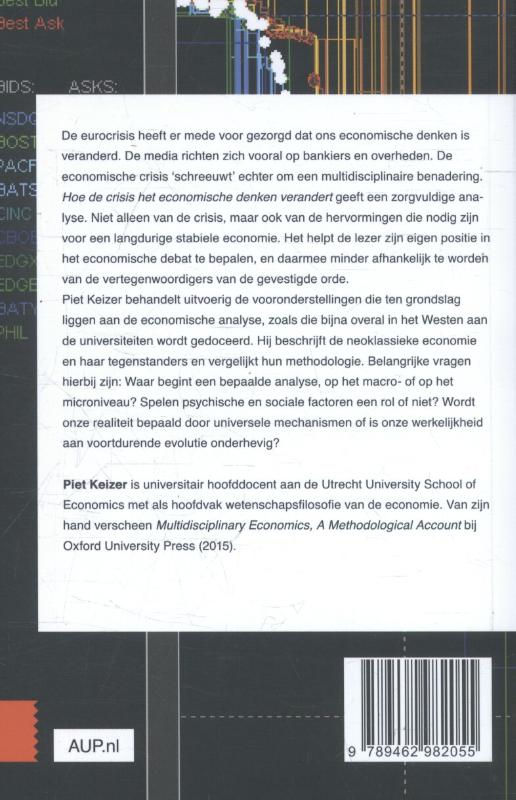Achterkant van Hoe de crisis het economische denken verandert
