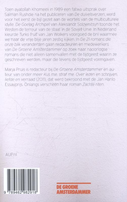 Achterkant van De 21 romans die onze blik veranderden