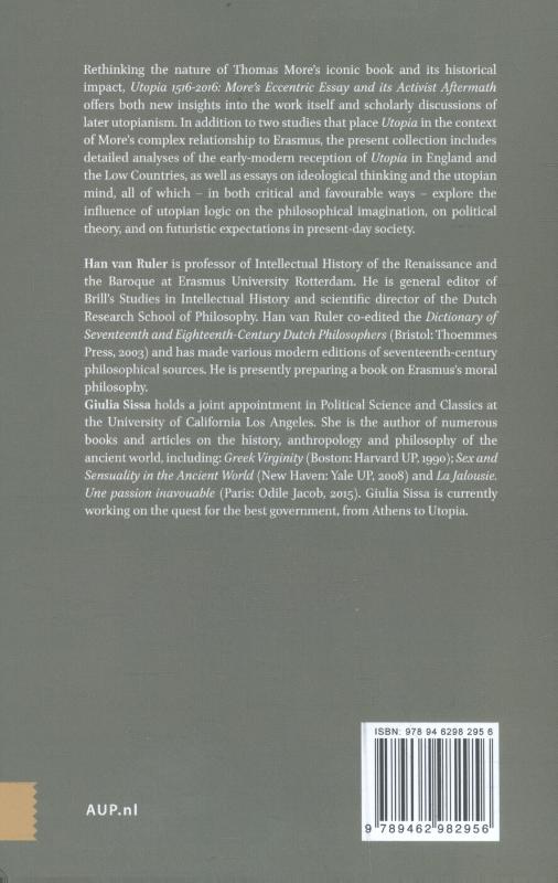 Achterkant van Utopia 1516-2016
