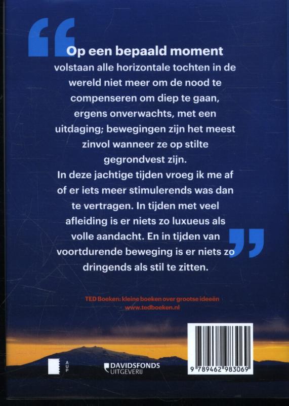 Achterkant van De kunst van stilte