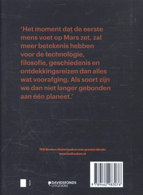 Achterkant van Hoe we zullen leven op Mars