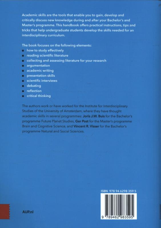 Achterkant van Academic skills