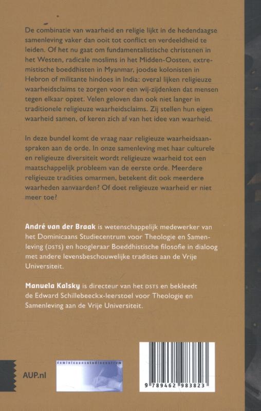 Achterkant van Tussen waarheid en wijsheid