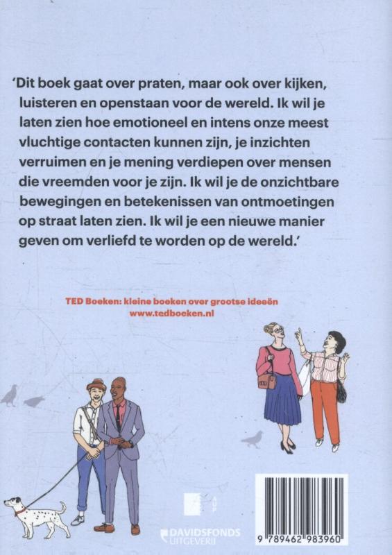 Achterkant van Praten met vreemden