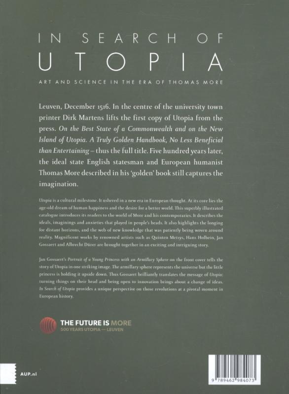 Achterkant van In search of Utopia