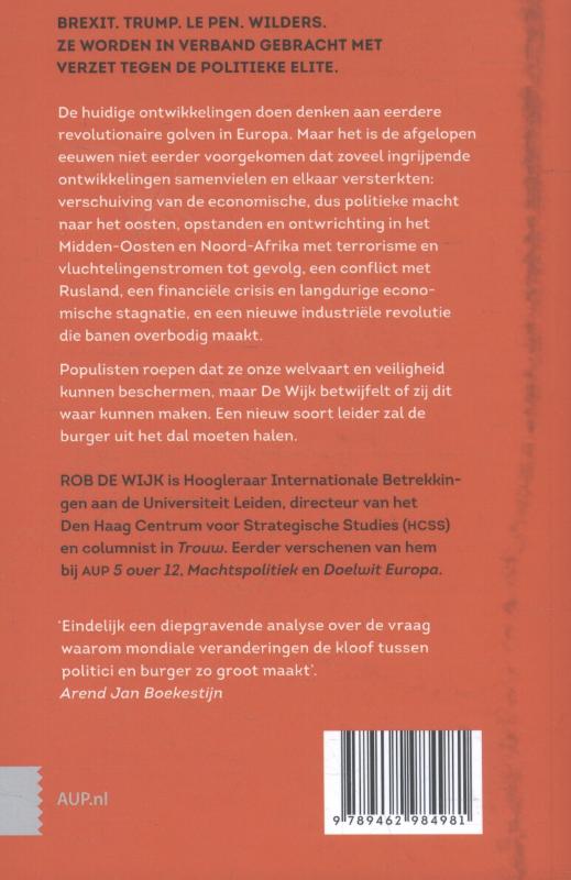 Achterkant van De nieuwe revolutionaire golf