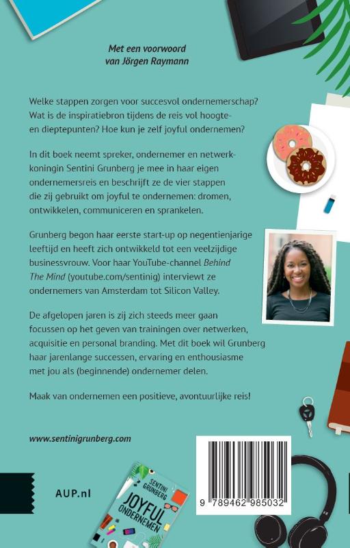 Achterkant van Joyful ondernemen