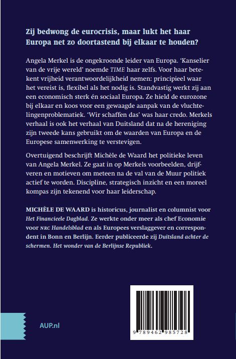 Achterkant van Angela Merkel