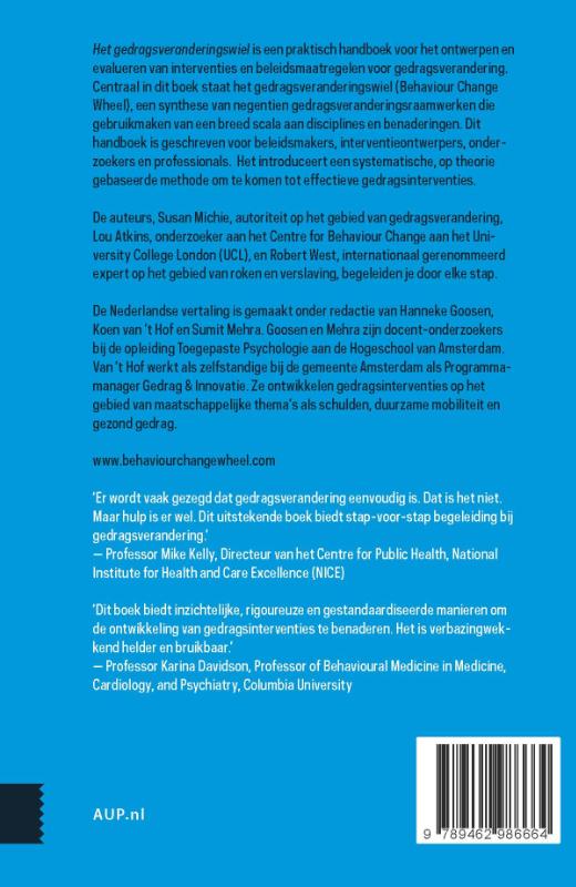 Achterkant van Het gedragsveranderingswiel
