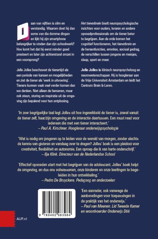 Achterkant van Het tienerbrein