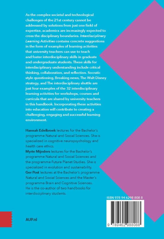 Achterkant van Interdisciplinary Learning Activities