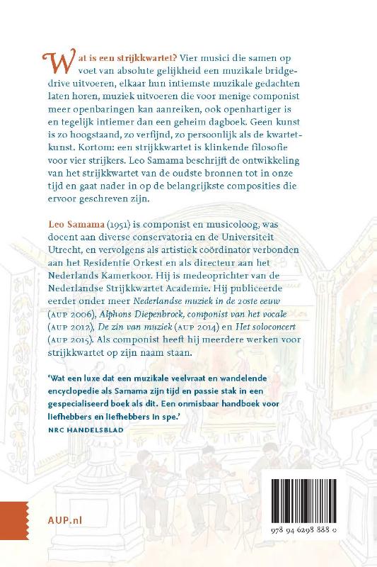 Achterkant van Het strijkkwartet