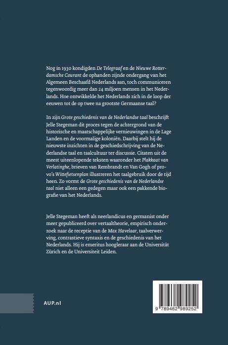 Achterkant van Grote geschiedenis van de Nederlandse taal (set)