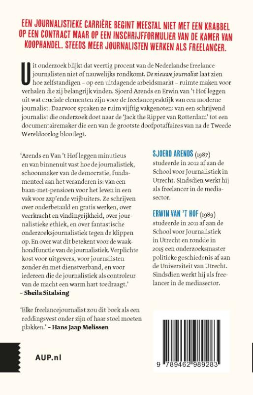 Achterkant van De nieuwe journalist
